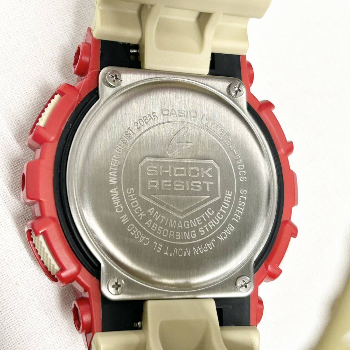 【1円スタート！！】カシオ GA-110CS G-ショック クレイジーカラーズ アイアンマンカラー アナデジ レッド ゴールド CASIO G-SHOCK_画像10