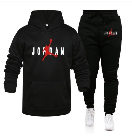 JORDAN ジョーダン 上下スウェット ブラック サイズL_画像1