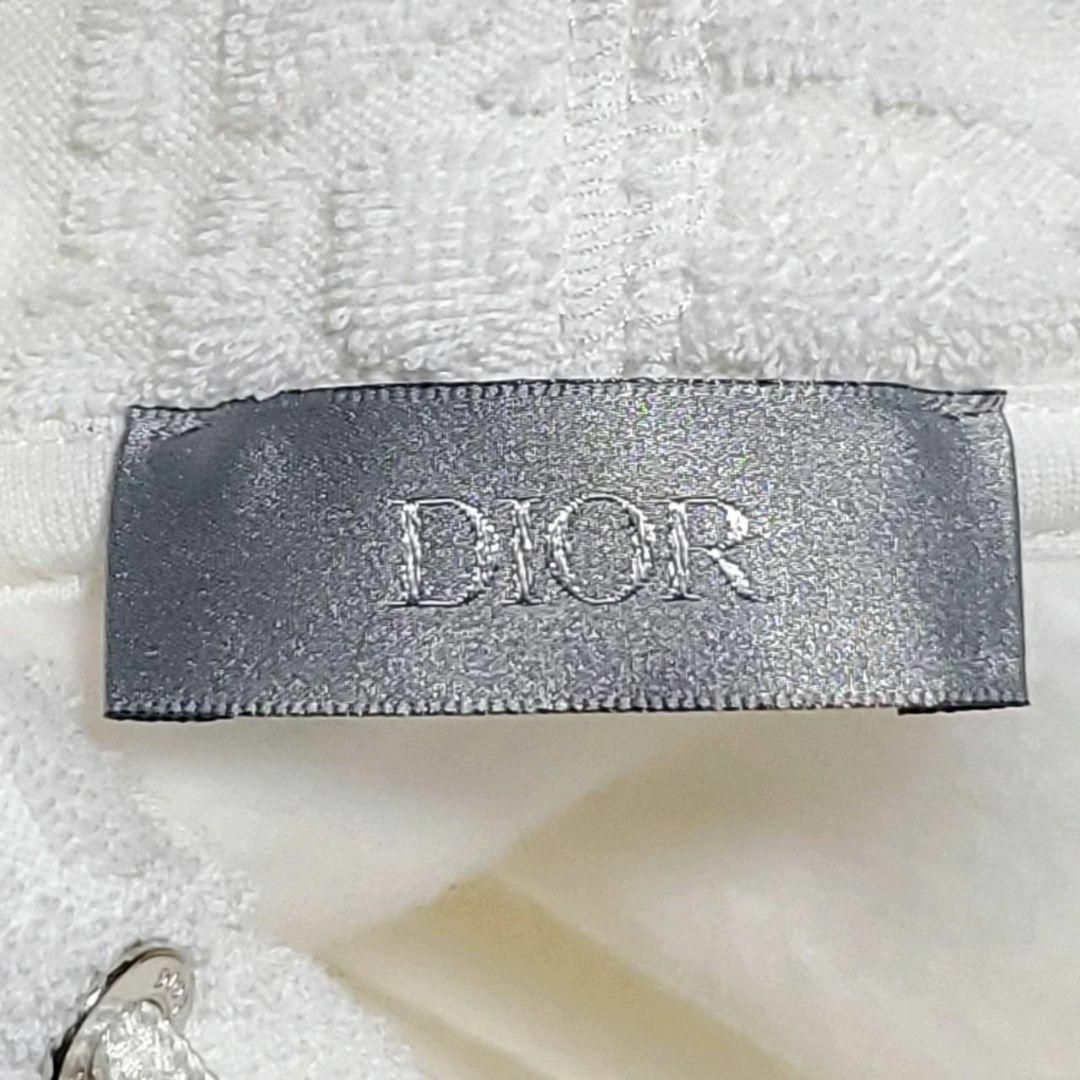 未使用 現行品 22AW M ディオール オム オブリーク フーディー パーカー 白 タオル生地 Dior トロッター ホワイト クリスチャン スエット_画像9