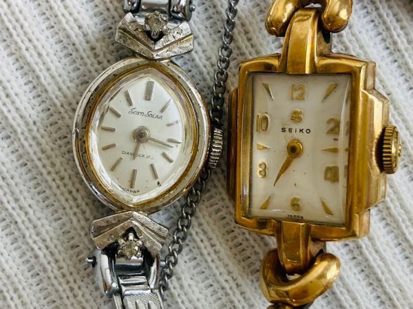 kms02▼腕時計 メンズ レディース ウォッチ SEIKO.ORIENT.CASIOなど 10点おまとめ 未稼働 ジャンク時計▼_画像6