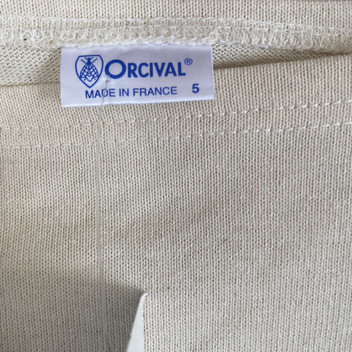 オーチバル ORCIVAL バスクシャツ オーシバル セントジェームス フランス製 ボートネック 未使用 サイズ5 定価9500_画像3