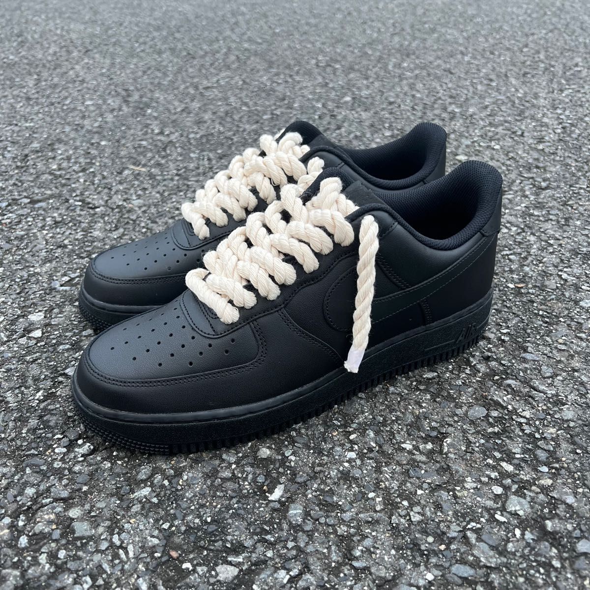 NIKE AIR FORCE1 ロープカスタムスニーカー|Yahoo!フリマ(旧 NIKE AIR FORCE1 ロープカスタムスニーカー|Yahoo!フリマ(旧