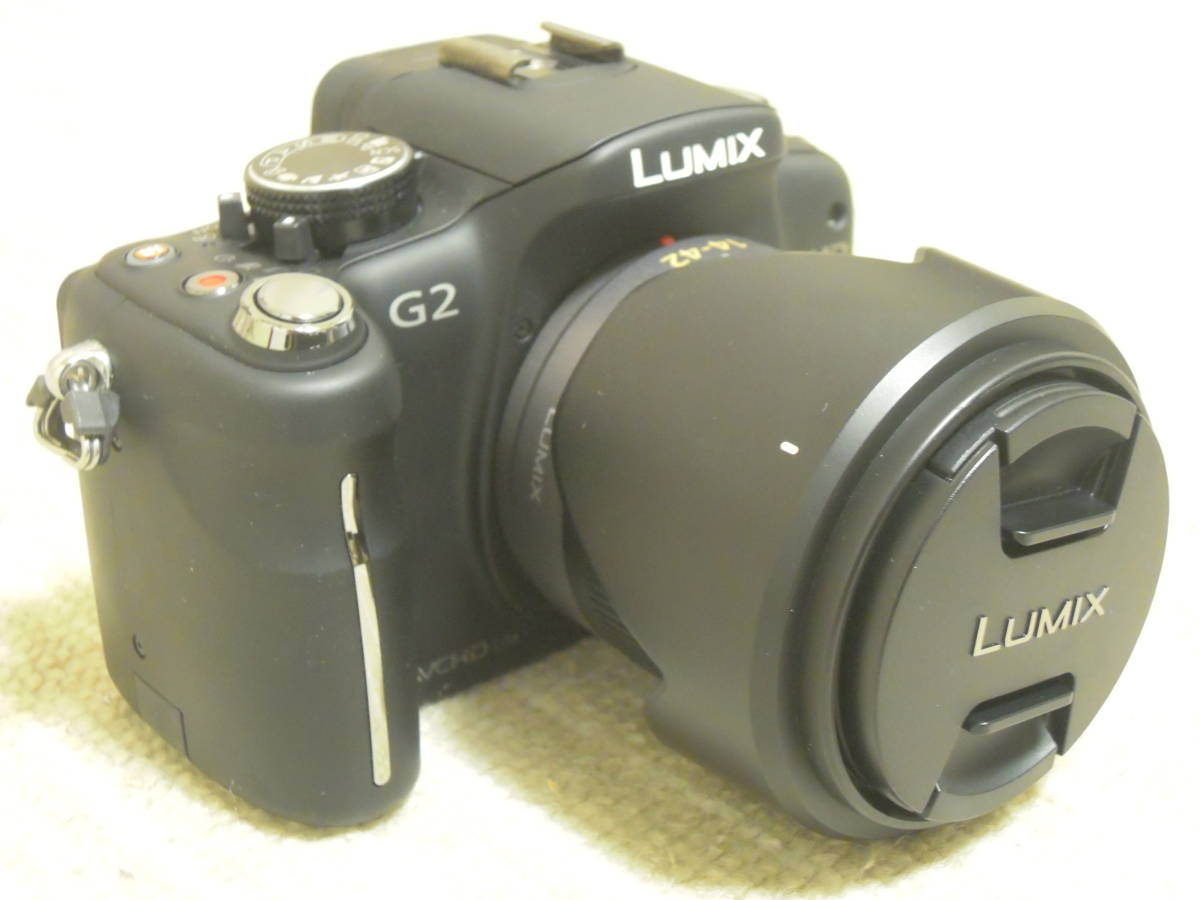 Panasonic デジタル一眼カメラ G2レンズキット(14-42mm/F3.5-5.6付属) コンフォートブラック DMC-G2K-K送料無料断捨離_画像3
