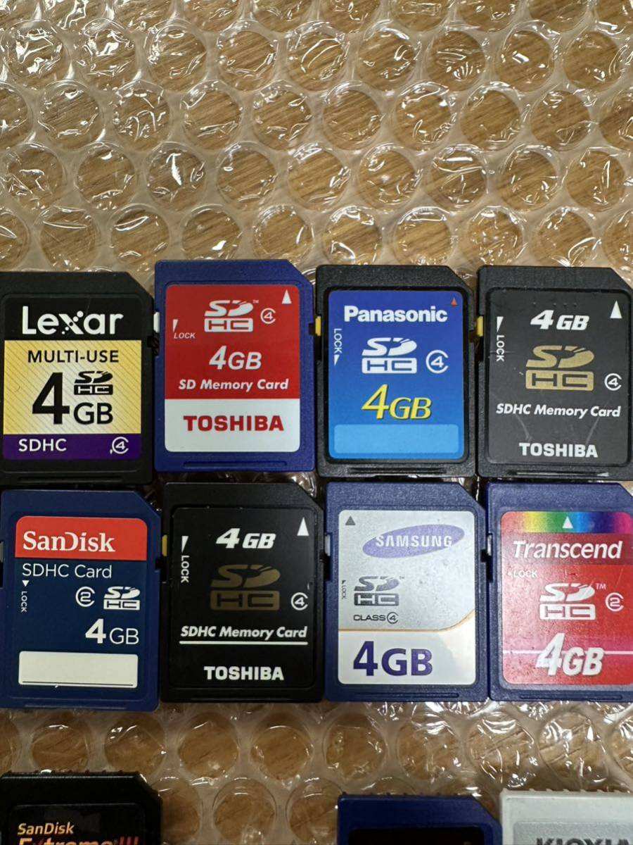 SDHCカード 4GB〜16GB 計20枚TOSHIBA SanDisk Lexar Panasonic Transcend 他　SDカード DS デジカメ フォーマット済_画像3
