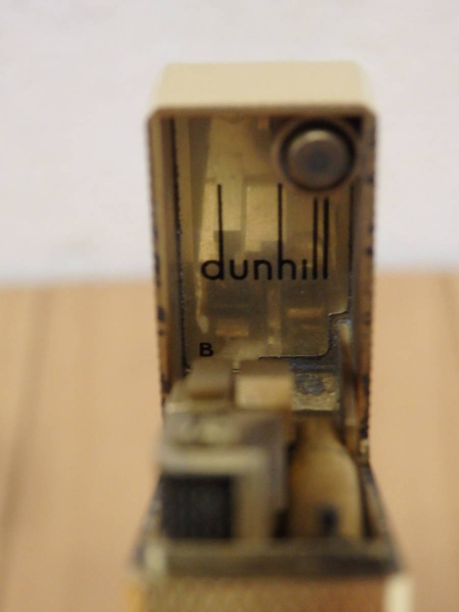 T5-5.11) dunhill / ダンヒル　ガスライター　箱付き　ゴールド　動作確認済_画像4