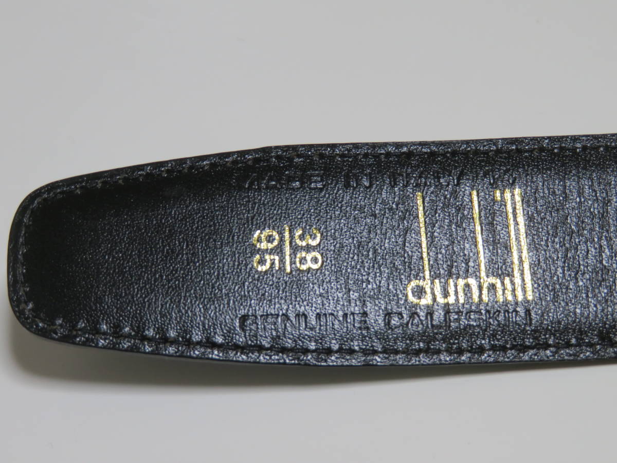 【送料無料】dunhill ダンヒル GENUINE CALFSKIN カーフスキン MADE IN ITALY 本革・皮革・レザー ヴィンテージベルト ウエストベルト 1個_画像5