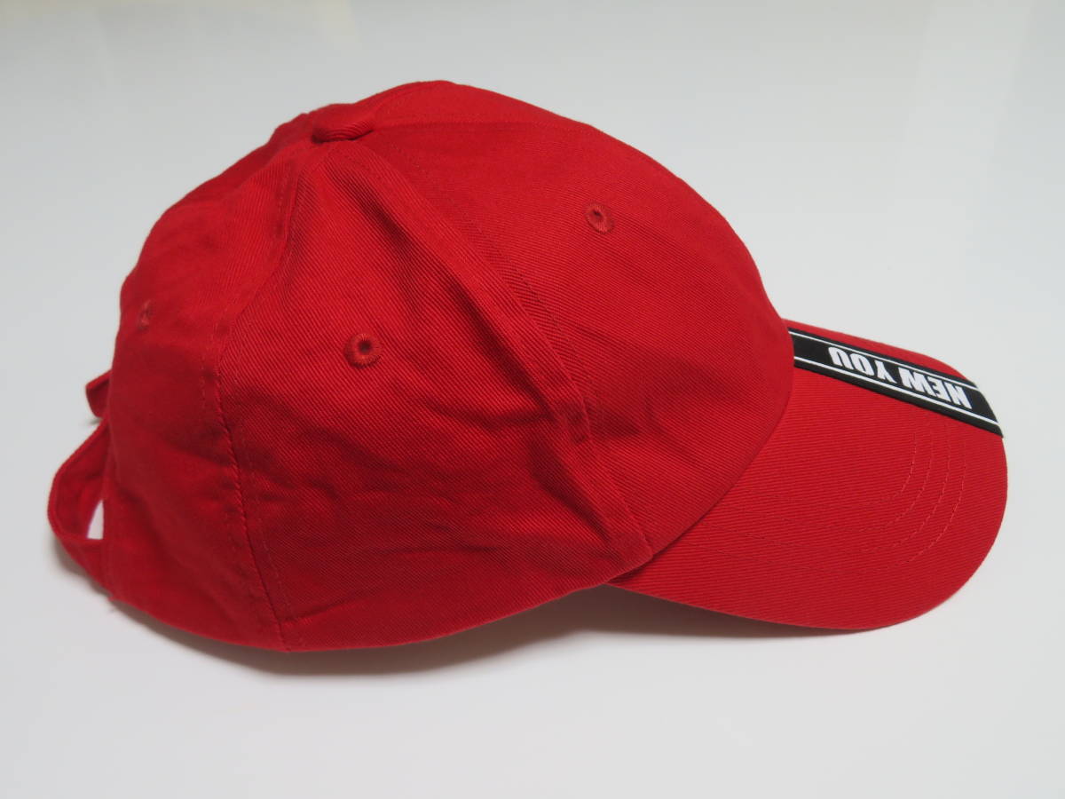 【送料無料】PINK LATTE ピンクラテ コットン100％ お洒落なレッド色デザイン メンズレディース スポーツキャップ ハット 帽子 1個_画像4