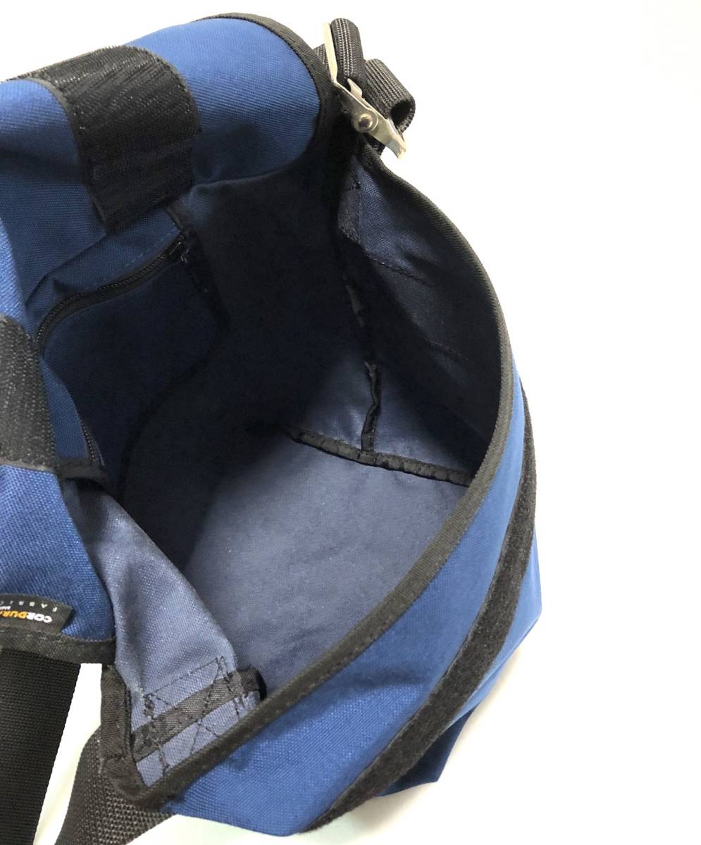  Manhattan Poe te-ji messenger bag navy M bag bag shoulder bag navy blue nylon buckle accessory equipped 