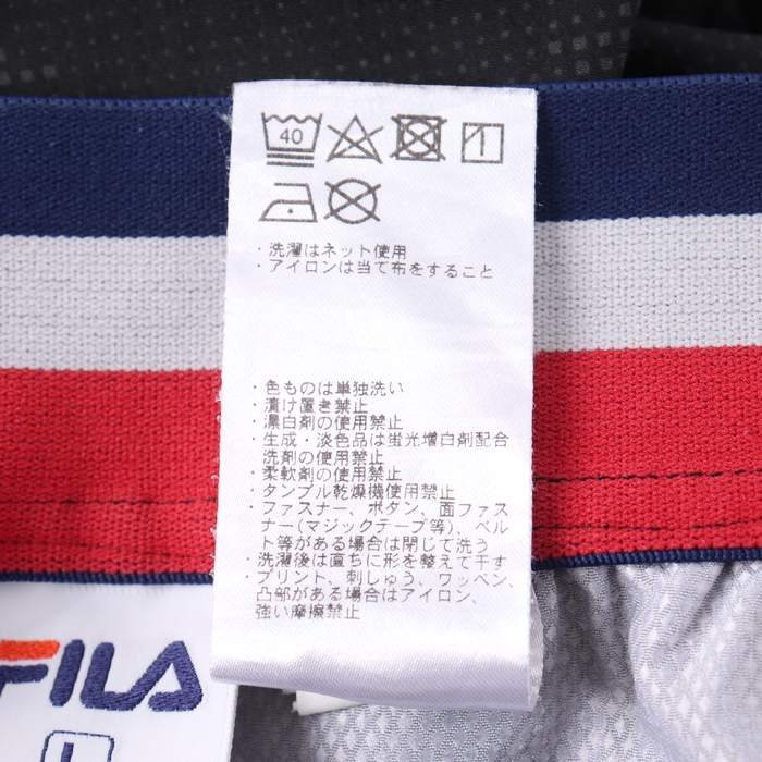 フィラ ショートパンツ ハーフパンツ カモフラ柄 スポーツウエア メンズ Lサイズ ブラック FILA_画像7