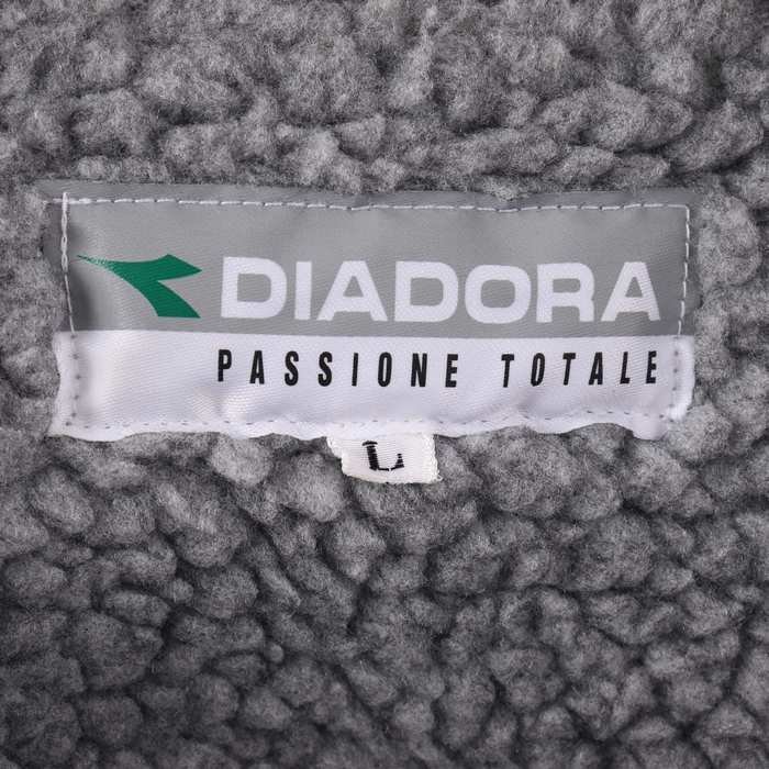  Diadora bench coat long coat sportswear outer men's L size blue Diadora