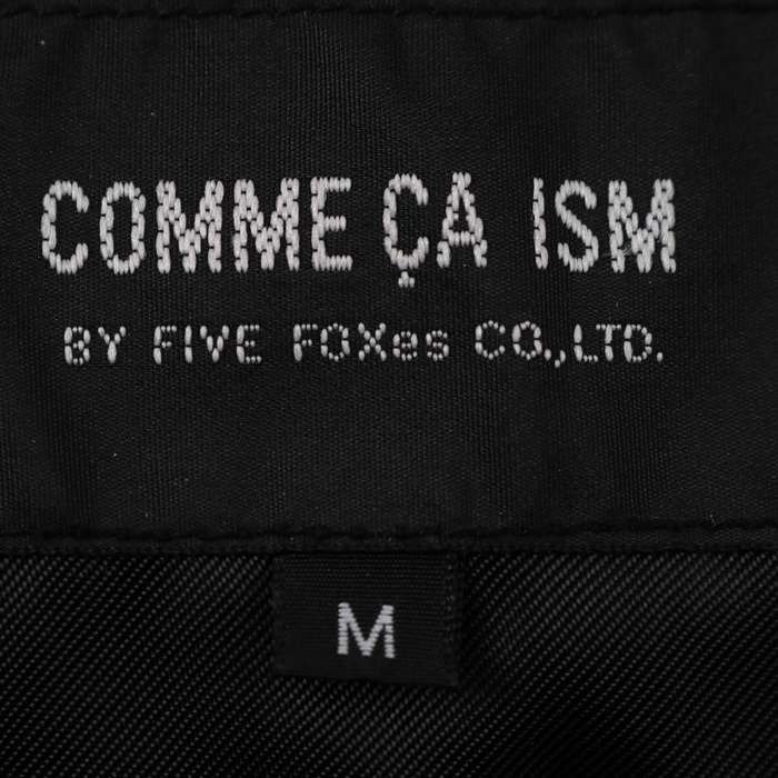 コムサイズム ステンカラーコート ウール混 アウター 黒 レディース Mサイズ ブラック COMME CA ISM_画像4
