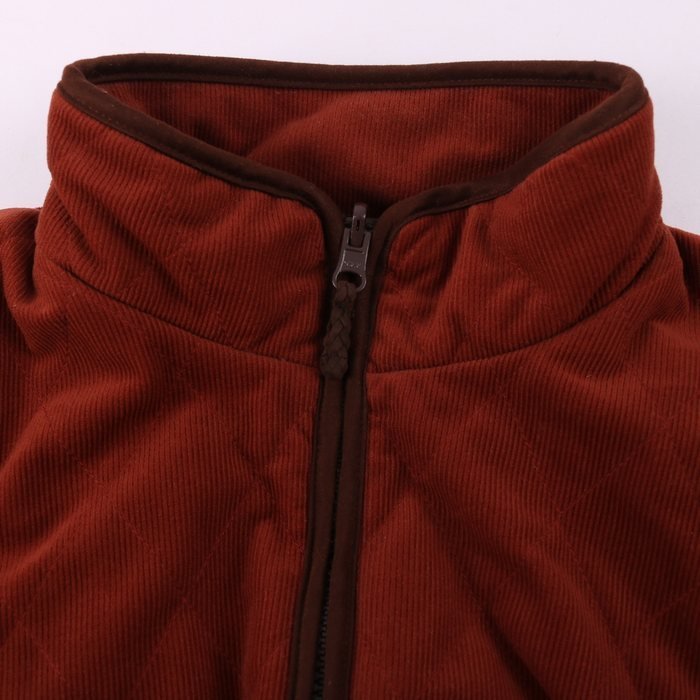  Foxfire blouson jacket quilting cotton inside outdoor outer lady's M size Brown FoxFire
