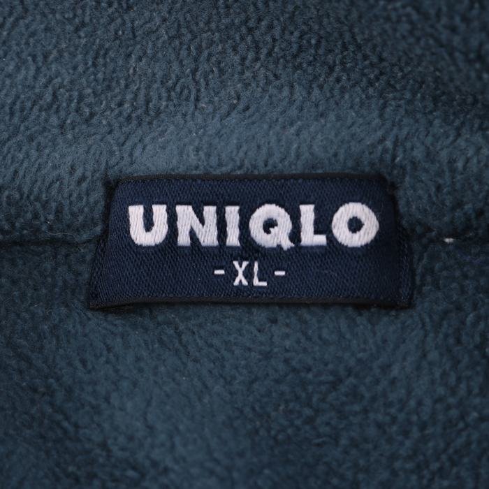 ユニクロ ブルゾン ジャケット フリース アウター メンズ XLサイズ グリーン UNIQLO_画像3