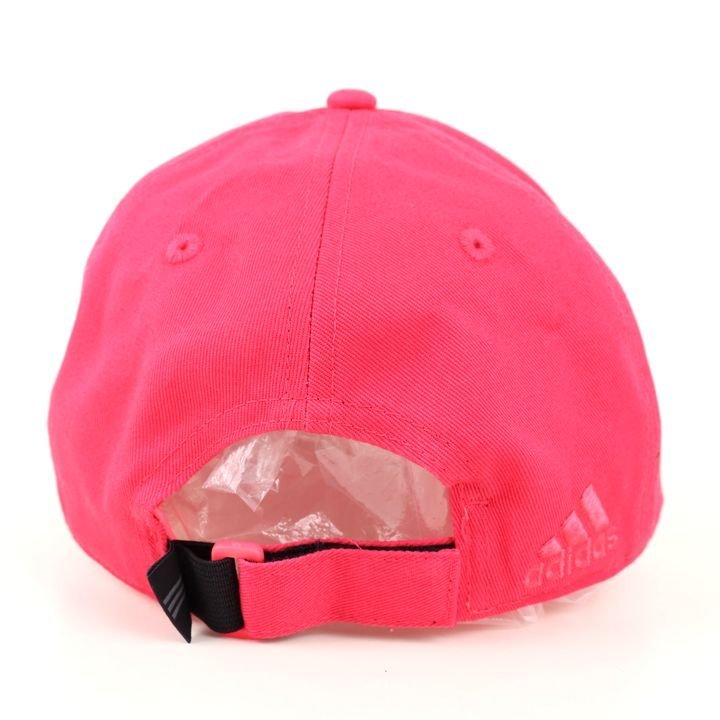 アディダス キャップ ゴルフ ロゴ 綿100％ ツイルキャップ ブランド 帽子 レディース 54-57cmサイズ ピンク adidas_画像3