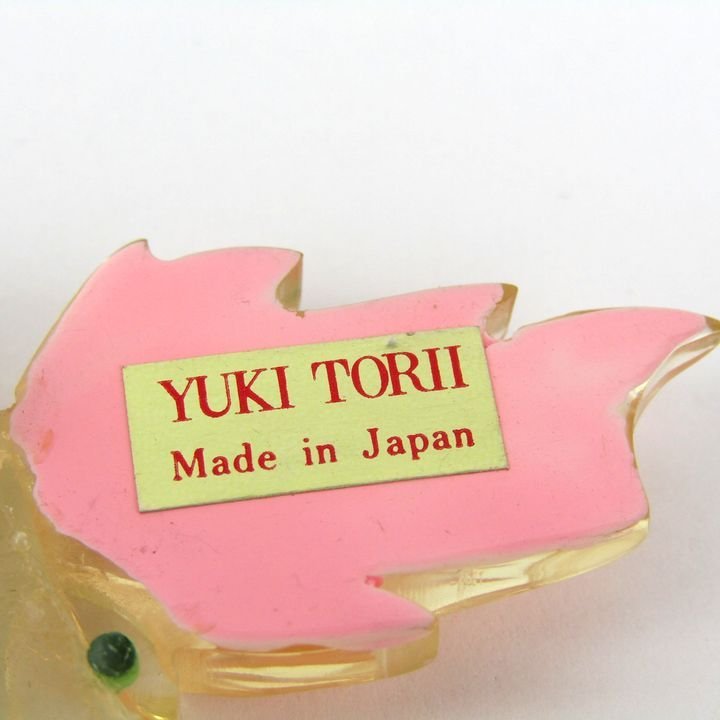 ユキトリイ ブローチ コサージュ 花モチーフ 日本製 ブランド 小物 レディース オレンジ YUKI TORII_画像3