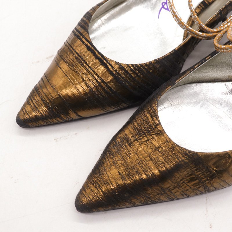 pepi-tadoro pumps po Inte dotu shoes shoes United Arrows lady's 24.5cm size Gold Pepita d\'oro