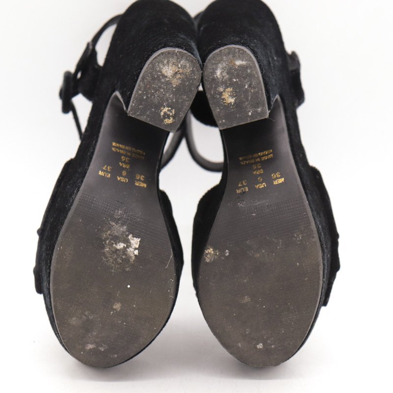 タビタ サンダル リボン ハイヒール 厚底 靴 シューズ 黒 レディース 37サイズ ブラック TABiTA_画像6