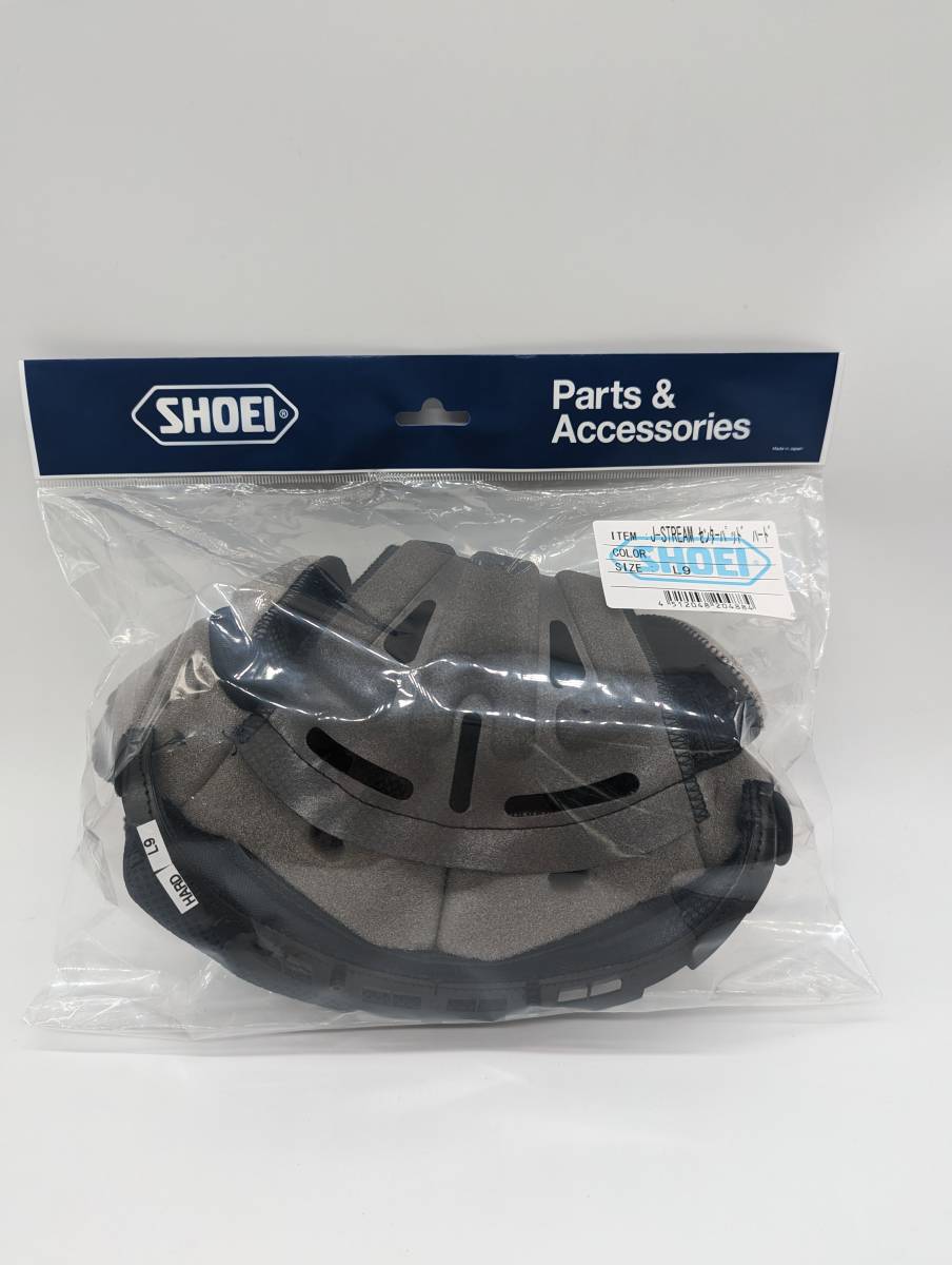 3)J-STREAMセンターパッドL9ハード4512048204884SHOEI 2)新品 未使用 SHOEI ショウエイ J-STREAM センターパッド L9