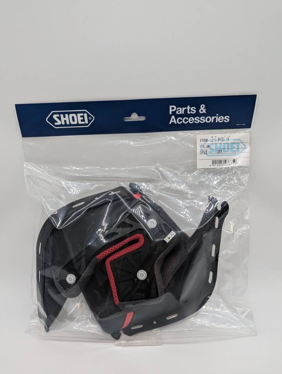 3）新品 未使用 SHOEI ショウエイ 4512048436759　Z-7 チークパッド31 ゼットセブン