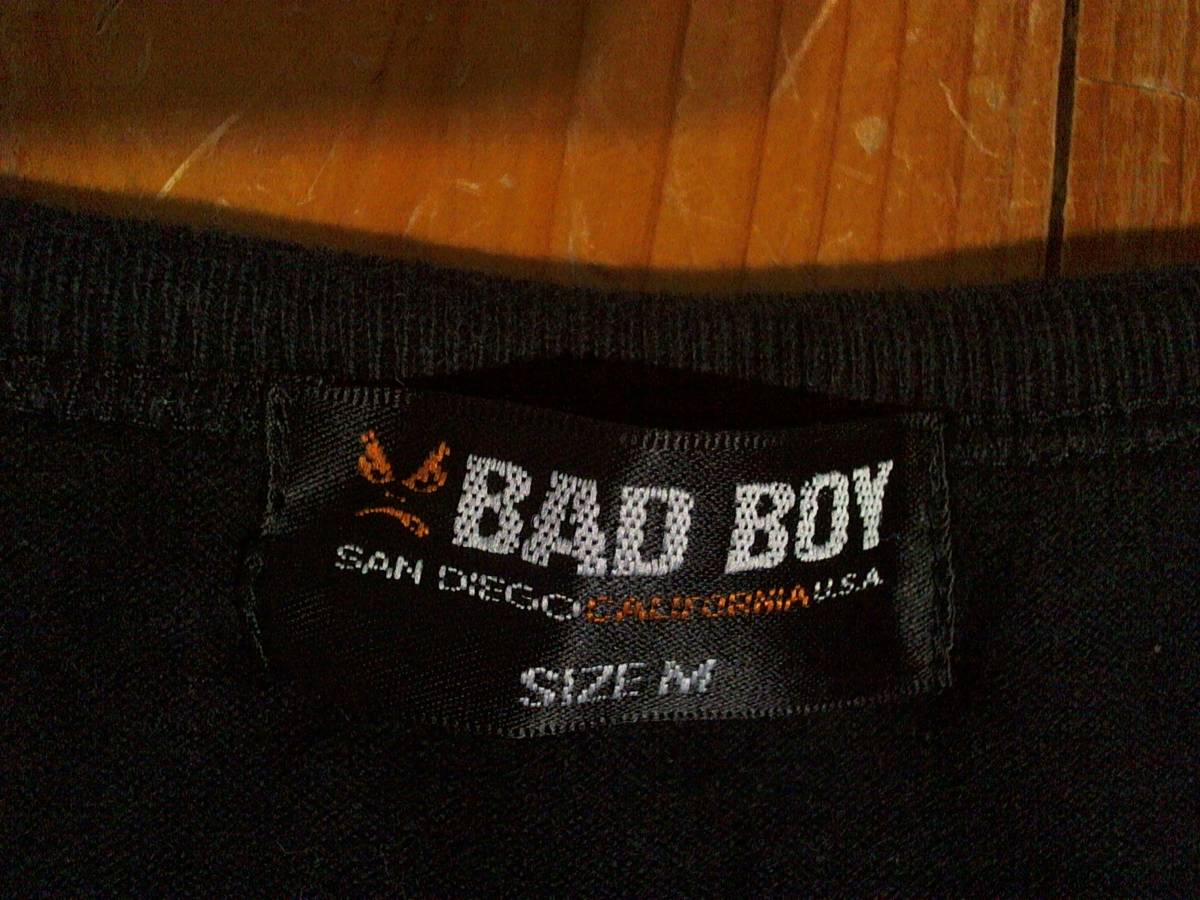 ☆バッドボーイ☆BAD BOY☆タンクトップ ノースリーブ M 黒　ブラック _画像4