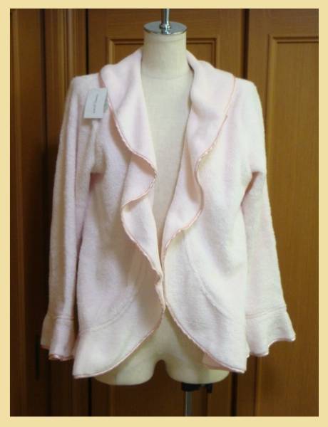 * Tsumori Chisato * boa fleece frill gown * pink M*