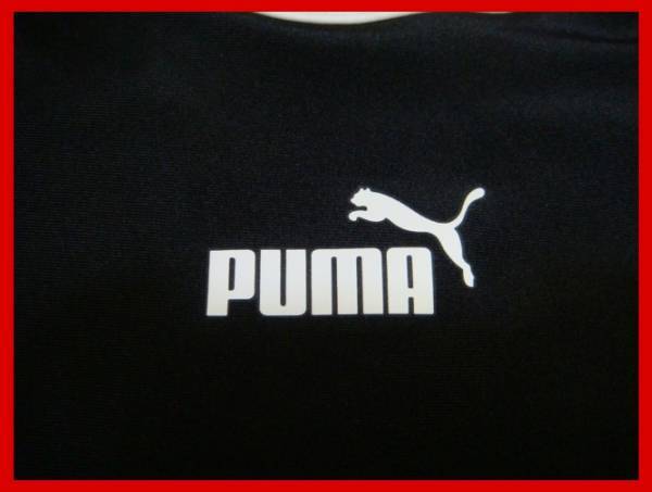 ■PUMA/プーマ・スクール水着 ブラック×ホワイト■130_画像1