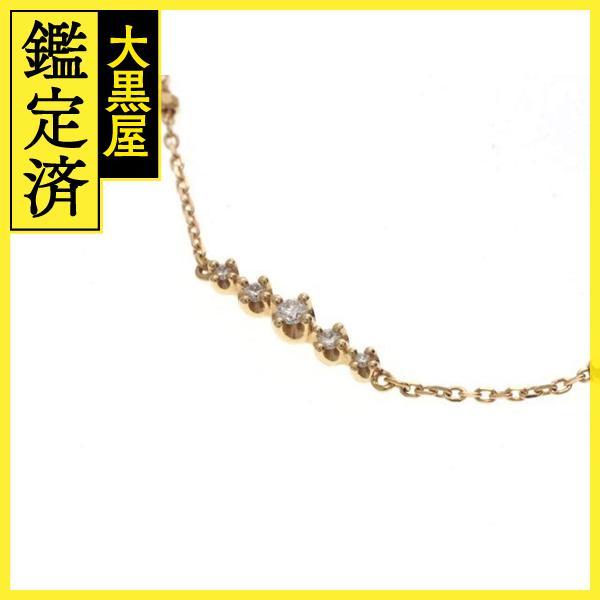 4 ℃ Моревой браслет K18 Pink Gold Diamond 1.1g [473]