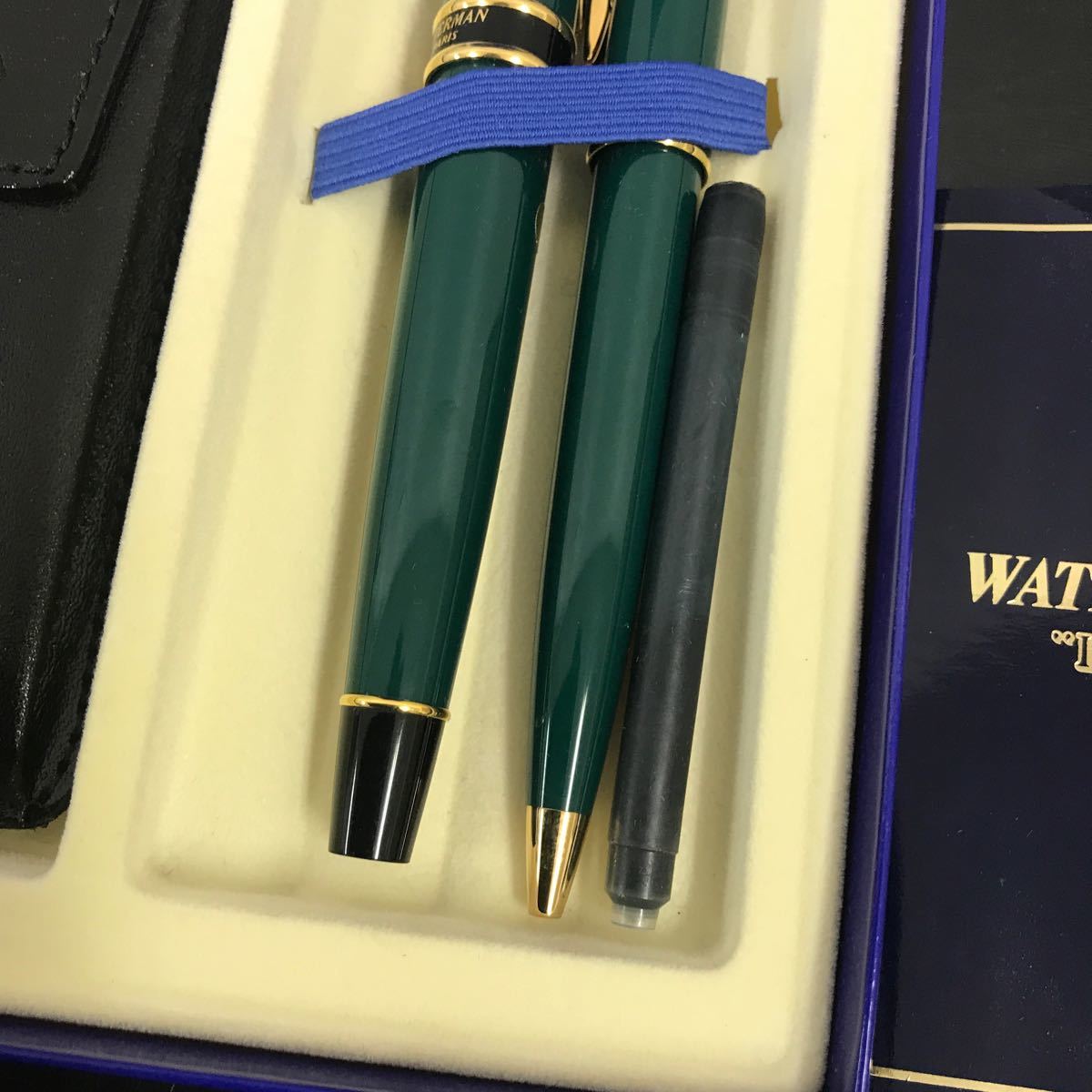 a#● 021 WATERMAN 万年筆 ボールペン 文房具 ウォーターマン グリーン 保管品_画像3