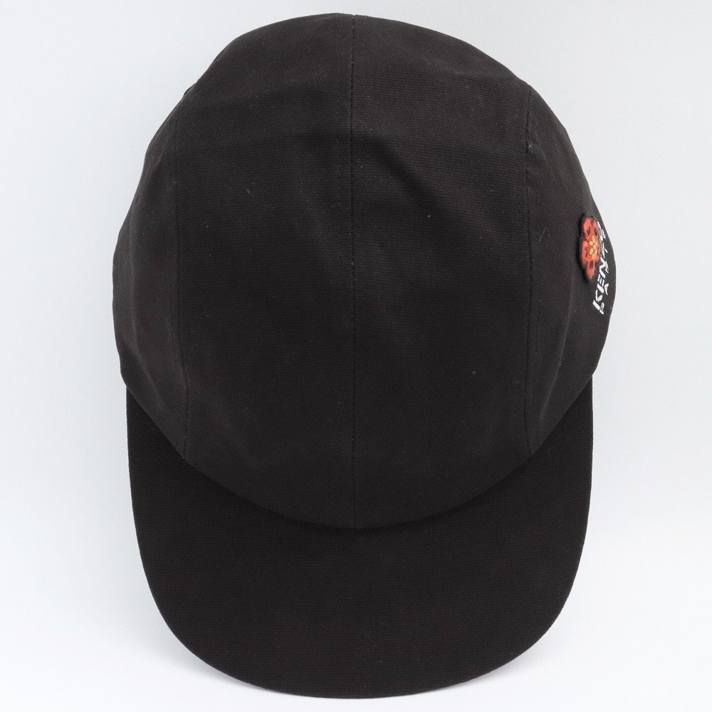 KENZO BOKE FLOWER значок Baseball шляпа размер O черный FC65AC401F33 Kenzo выцветание цветок колпак шляпа 