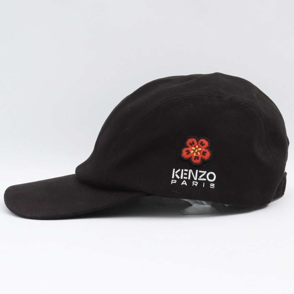 KENZO BOKE FLOWER значок Baseball шляпа размер O черный FC65AC401F33 Kenzo выцветание цветок колпак шляпа 