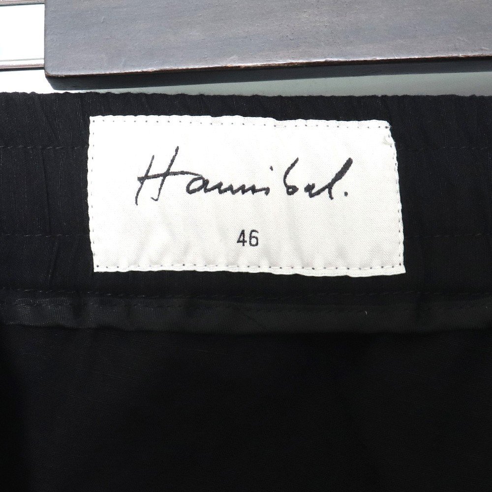 未使用 HANNIBAL 7/8 Trousers サイズ46 ブラック raven Wali 216. ハンニバル クロップドパンツ_画像5