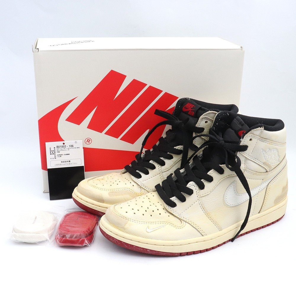 NIKE × NIGEL SYLVESTER AIR JORDAN1 RETRO HIGH OG 26.5cm ベージュ BV1803 106 ナイキ ナイジェル シルベスター_画像1