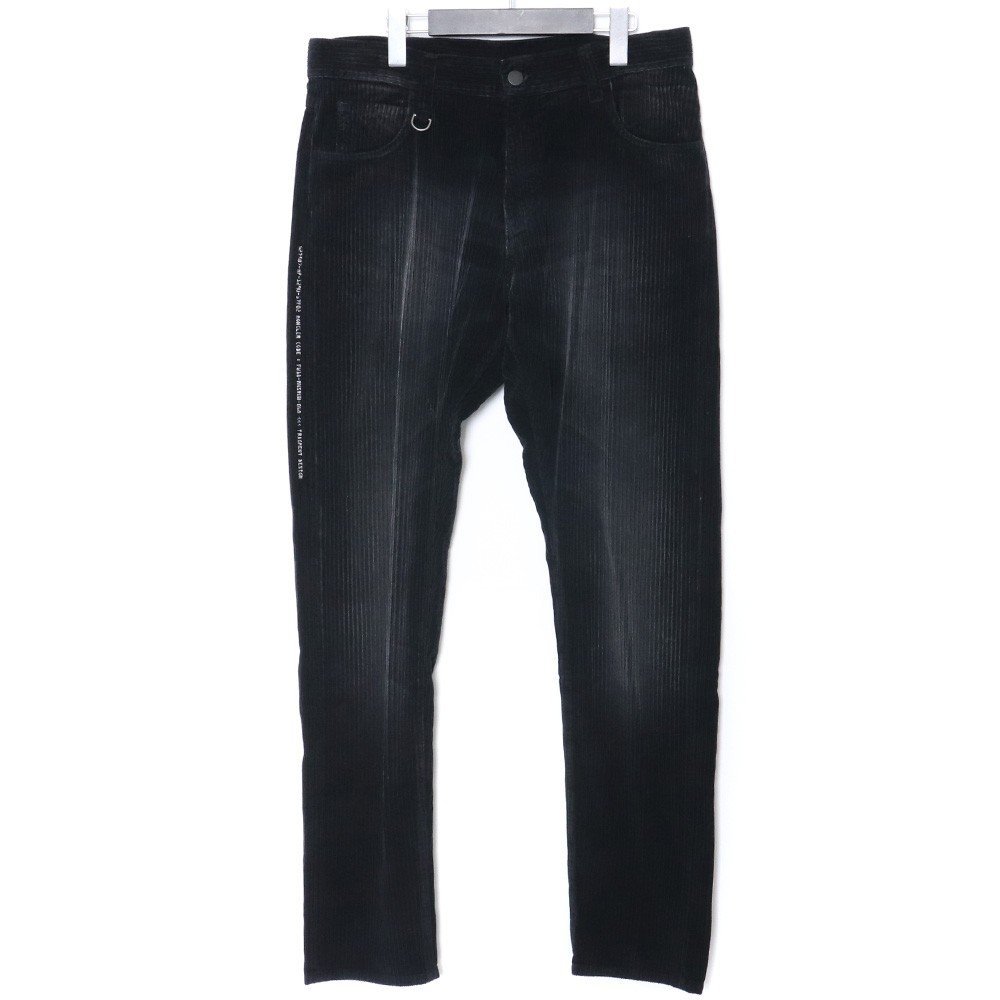 MONCLER GENIUS 18AW PANTALONE SPORTIVO コーデュロイパンツ サイズ46 ブラック D209U1140700 549YE モンクレール フラグメント_画像1