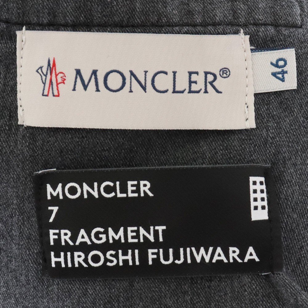 MONCLER GENIUS 18AW PANTALONE SPORTIVO コーデュロイパンツ サイズ46 ブラック D209U1140700 549YE モンクレール フラグメント_画像5