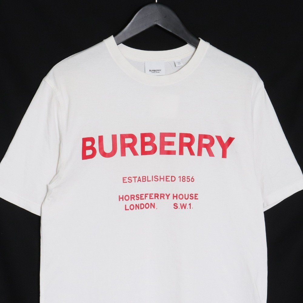 BURBERRY HORSE FERRY PRINT COTTON TEE Tシャツ XSサイズ ホワイト 8017225 バーバリー 半袖カットソー_画像3