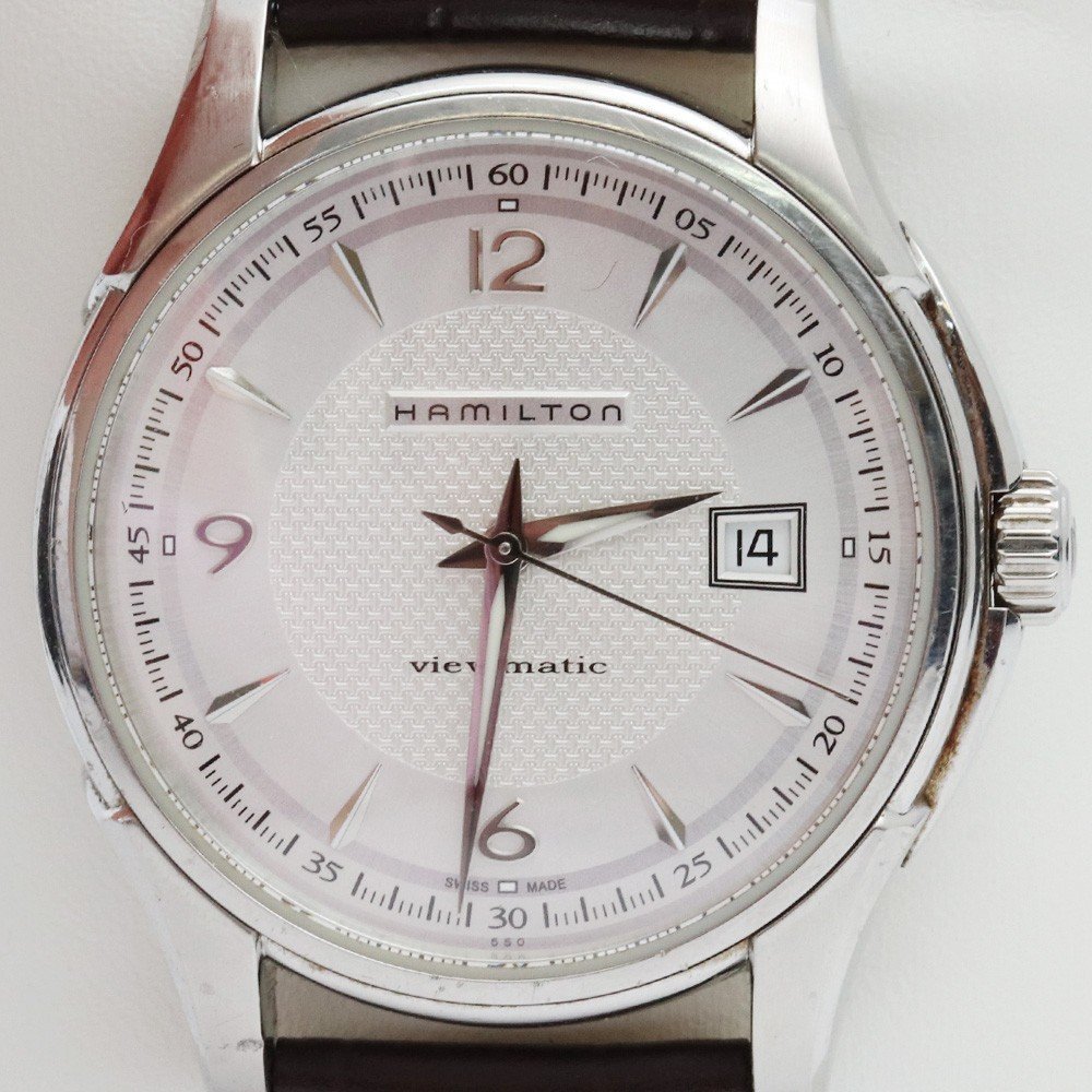 ふるさと納税 ダークブラウン 腕時計 AUTO VIEWMATIC HAMILTON 40mm