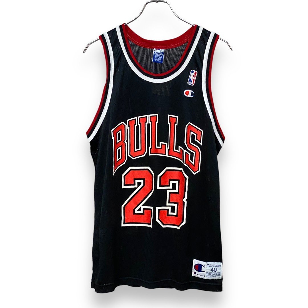 CHAMPION NBA BULLS 23 ゲームシャツ ユニフォーム サイズ40 ブラック チャンピオン タンクトップ