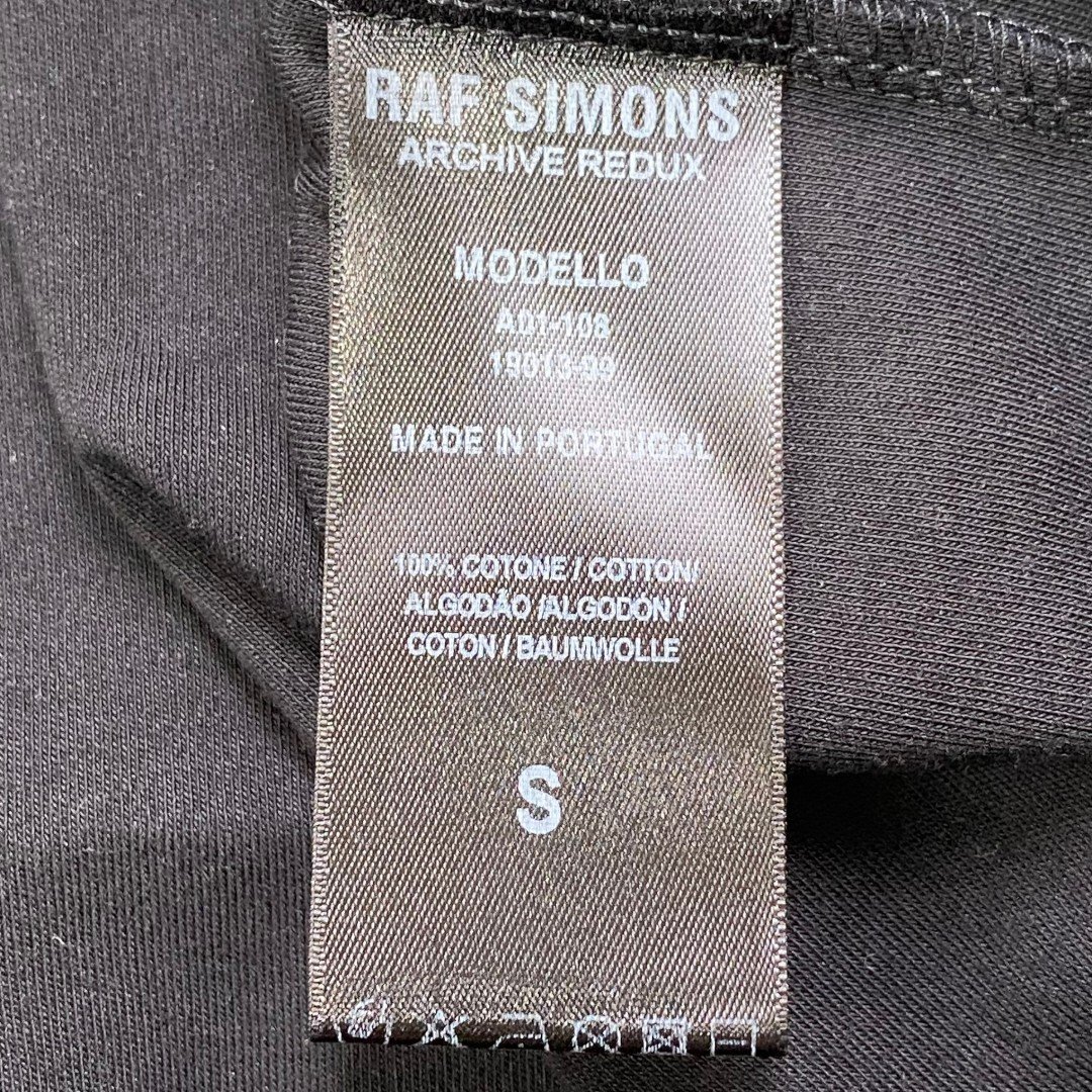 RAF SIMONS Nails and Fathers PRINT футболка размер S черный 19013-99 Raf Simons принт трикотаж с коротким рукавом 