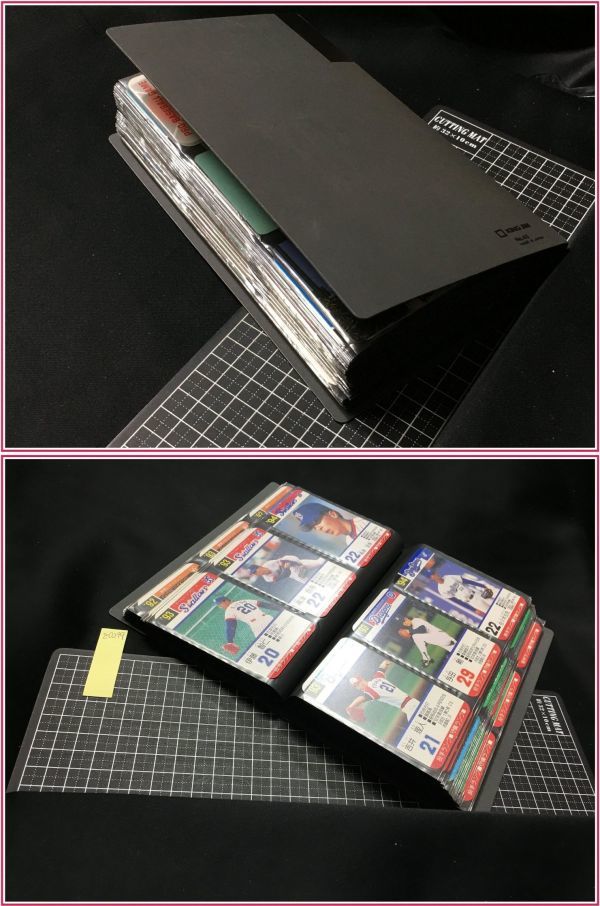 z0299【タカラ　プロ野球ゲーム　1990年代　203枚セット!! ファイル1冊】当時もの　全画像掲載!!_頁下部に追加画像有。