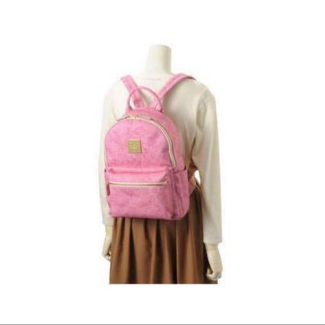 [ALVe- L bi| unused with translation ] Denim line rucksack backpack Italy made lady's |WB5011-40-800|PINK|OJ001090