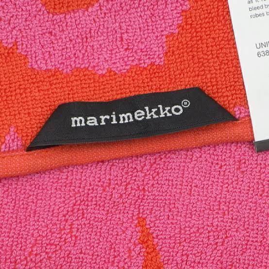《マリメッコ Marimekko／未使用》63837-330 ウニッコソリッド ミニタオル25cm／ハンドタオル ハンカチ／MR000770_画像3