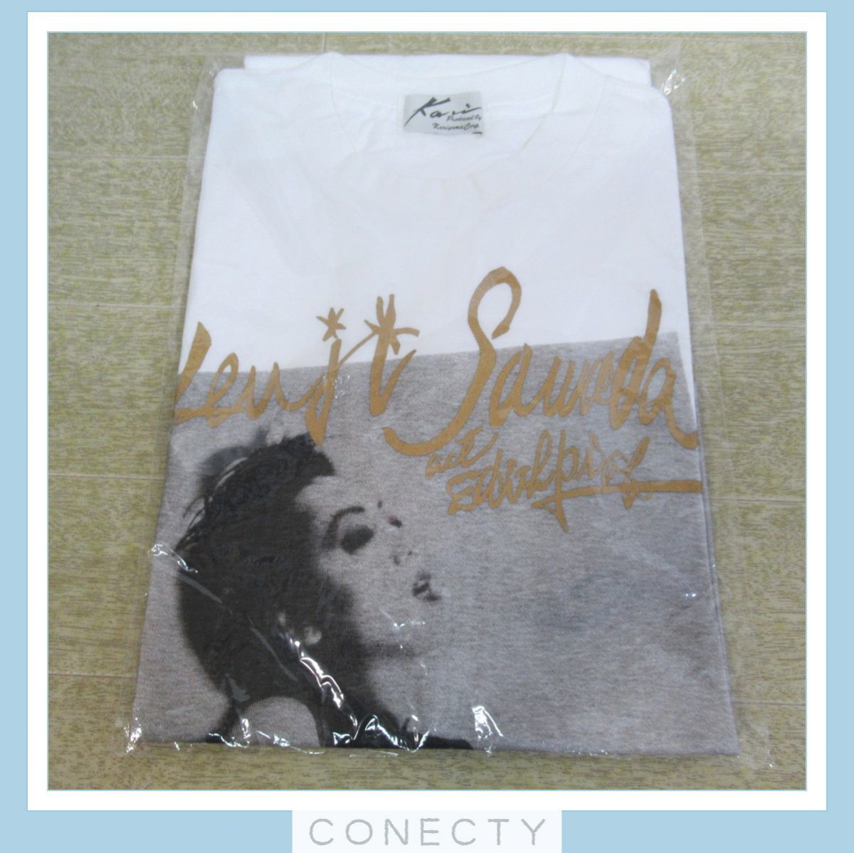 未開封 沢田研二 ACT Edith Piaf Tシャツ 白 1994年 ジュリー グッズ 舞台 エディット・ピアフ 当時物【T5【S1_画像1