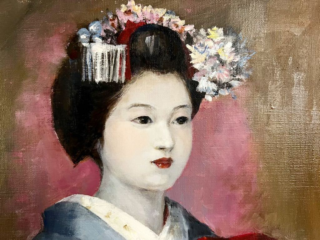 Yahoo!オークション - 鸛 高橋武生「舞妓」肉筆油彩6号 美人画 Yahoo!オークション - 鸛 高橋武生「舞妓」肉筆油彩6号 美人画