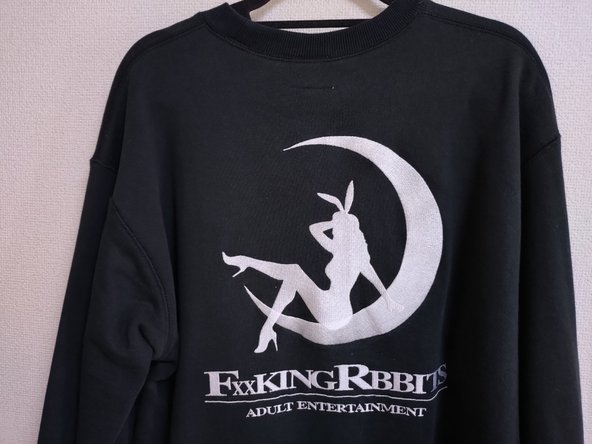 ★FR2 Fxxking Rabbit Sweat Crew Neck XL ブラック 良品 １円スタート★_画像3