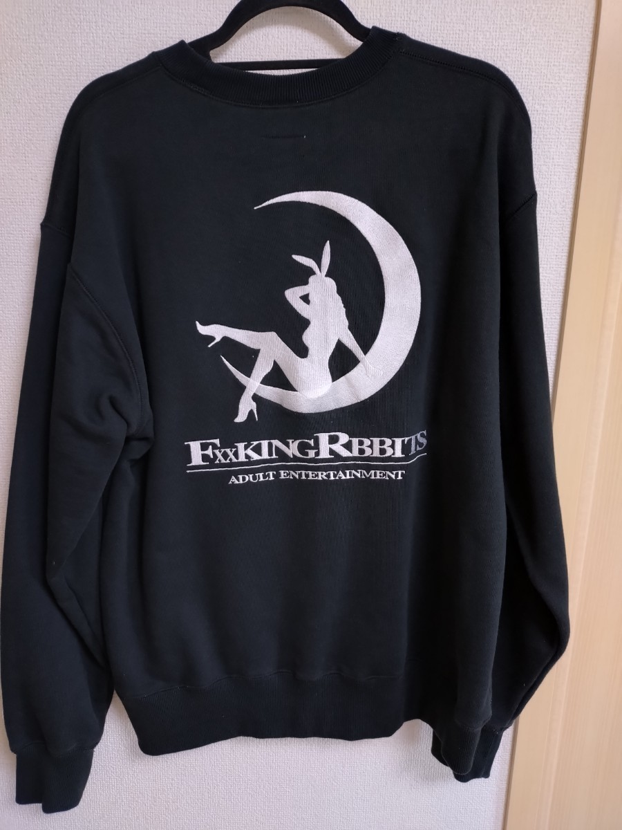 ★FR2 Fxxking Rabbit Sweat Crew Neck XL ブラック 良品 １円スタート★_画像2