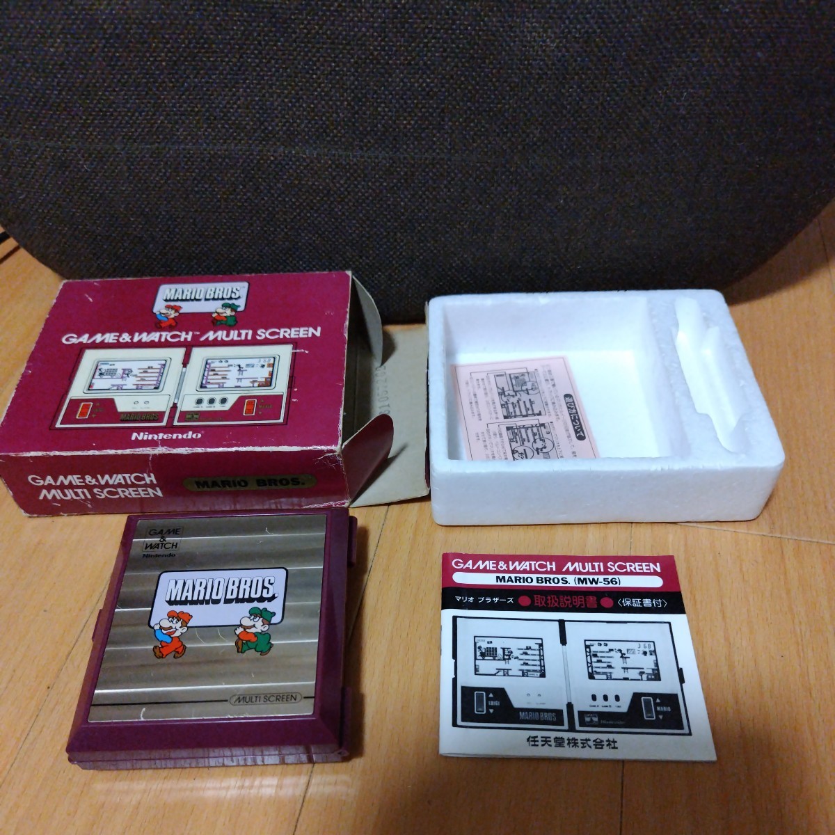  редкий редкость Game & Watch Mario Brothers Mario Bros Mario Bros. nintendo GAME&WATCH коробка с прилагаемой инструкцией игра & часы 