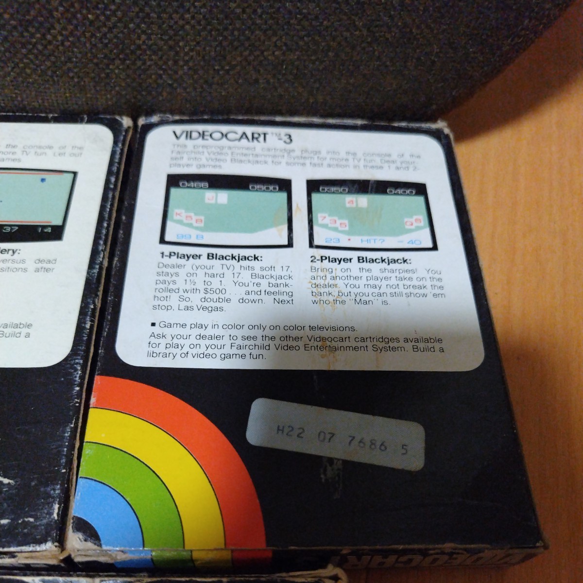 希少 Fairchild フェアチャイルド Channel F チャンネルF VIDEOCART ビデオカート 5本 ゲーム ソフト セット レトロゲーム ジャンク 海外版_画像5