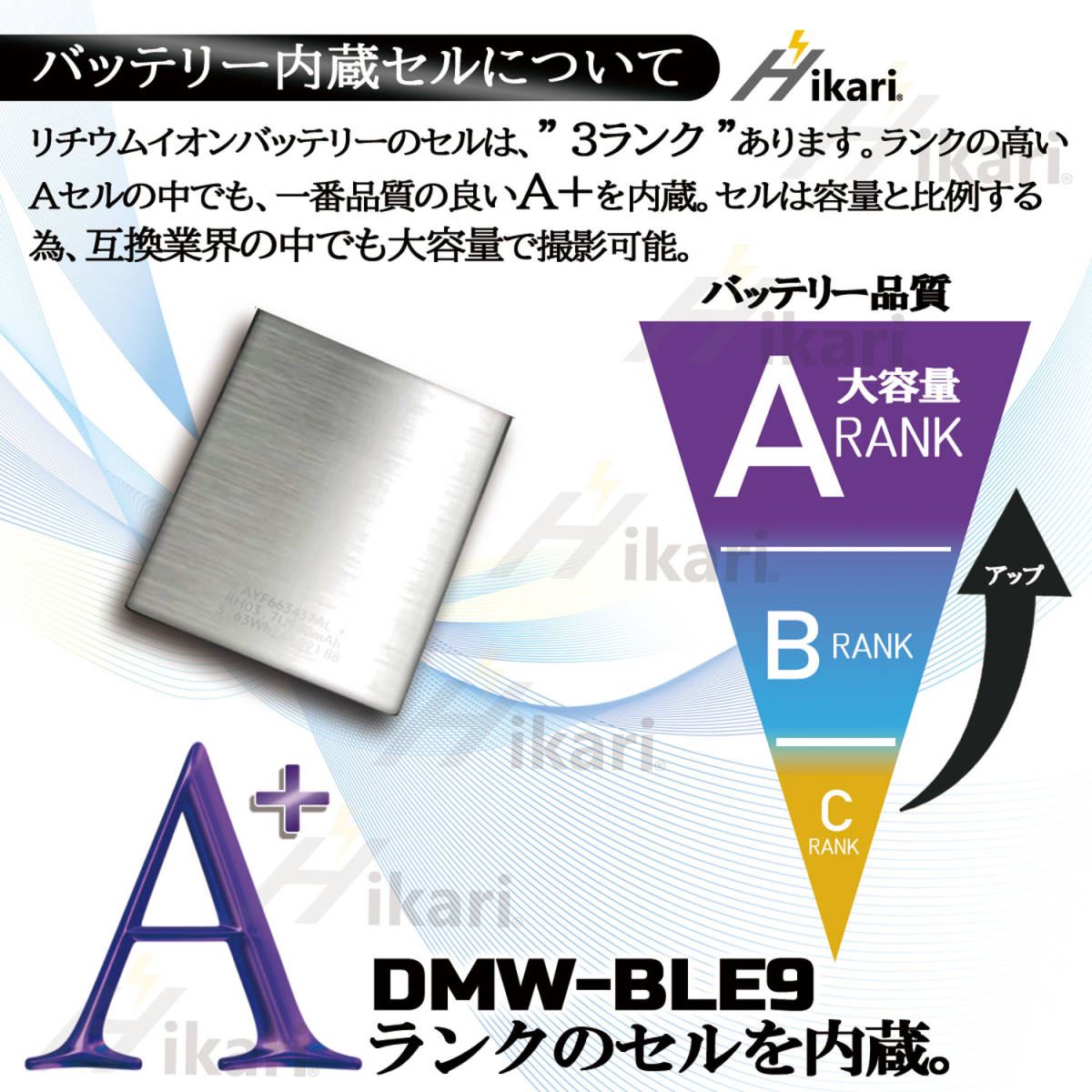 パナソニック 　DMW-BLG10/DMW-BLE9　互換バッテリー　2個　と　DUAL　互換USB充電器　DMW-BTC9 / DE-A99A　1個の3点セット　DMC-GX7MK2K_画像4