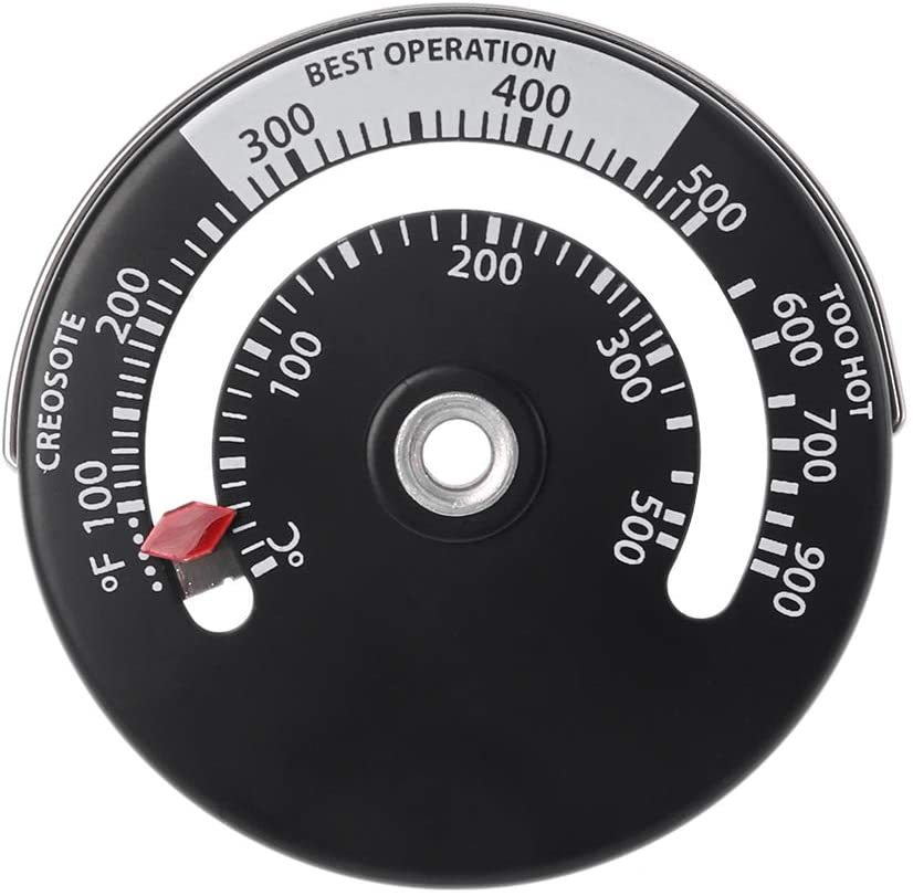ストーブパイプ温度計, 磁気ストーブの煙道管の温度計の多燃料の木製のストーブの木製バーナーのストーブの管 薪ストーブ用 温度計_画像1