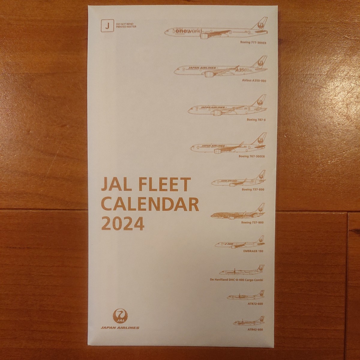 JAL FLEET CALENDAR 日本航空 2024 卓上カレンダー_画像1